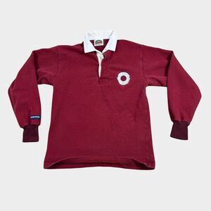 VTG Barbarian Rugby Wear Shirt Jersey Mens Small Maroon Red #10 Made In Canada